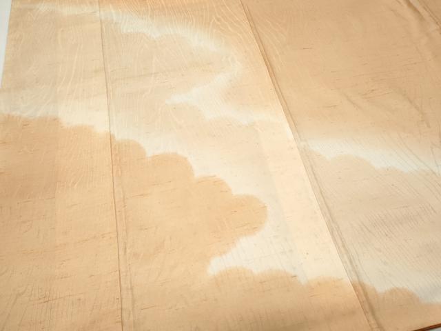 平和屋着物●訪問着 紬地 雲重ね文 正絹 逸品 CAAX3058th