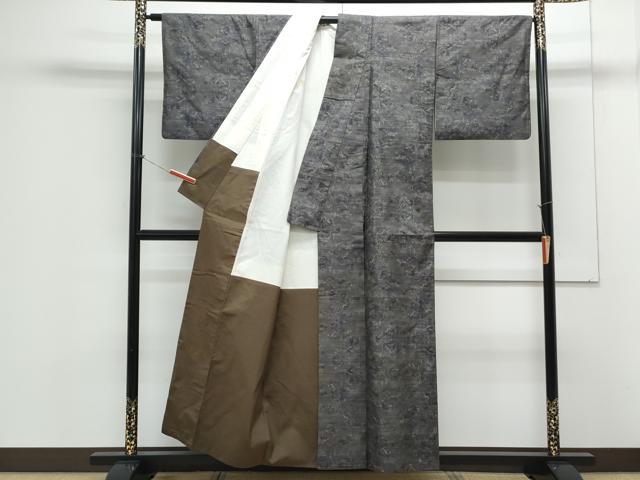 平和屋着物●本場大島紬 9マルキ 樹林文 正絹 逸品 CAAX3080th