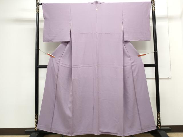 平和屋着物●上質な色無地 浅紫色 正絹 逸品 CAAX3109th