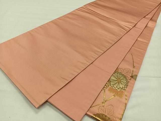 平和屋着物◎太鼓柄袋帯 刺繍 菊 金彩 正絹 逸品 CAAX3594qv