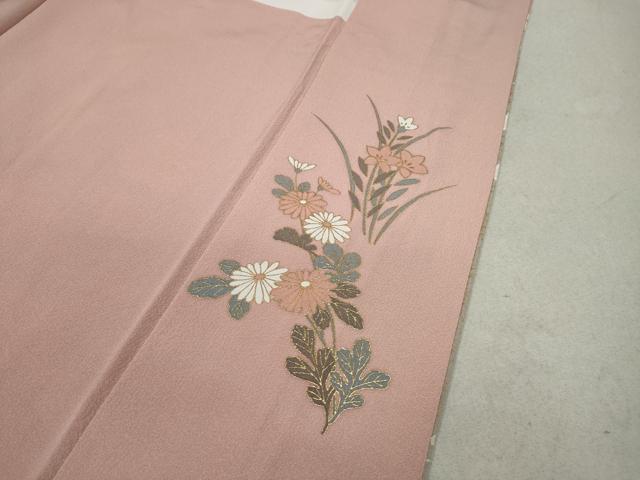 平和屋着物●訪問着 地紙花車文 暈し染め 金彩 正絹 逸品 CAAX4470ut