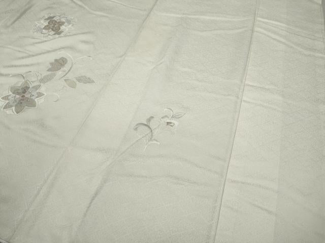 平和屋着物●訪問着 総刺繍 正倉院花文 金銀糸 正絹 逸品 CAAX4551ut