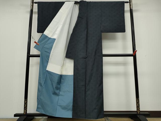 平和屋着物●本場大島紬 麻の葉文様 正絹 逸品 CAAX4561ut