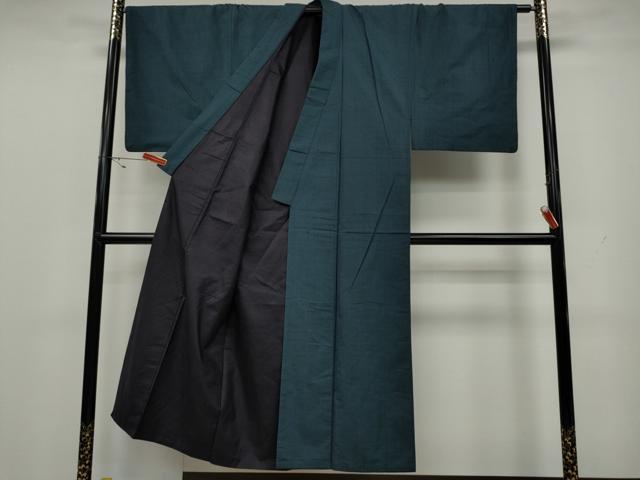 平和屋着物●男性 紬 アンサンブル 100亀甲 正絹 逸品 CAAX4570ut