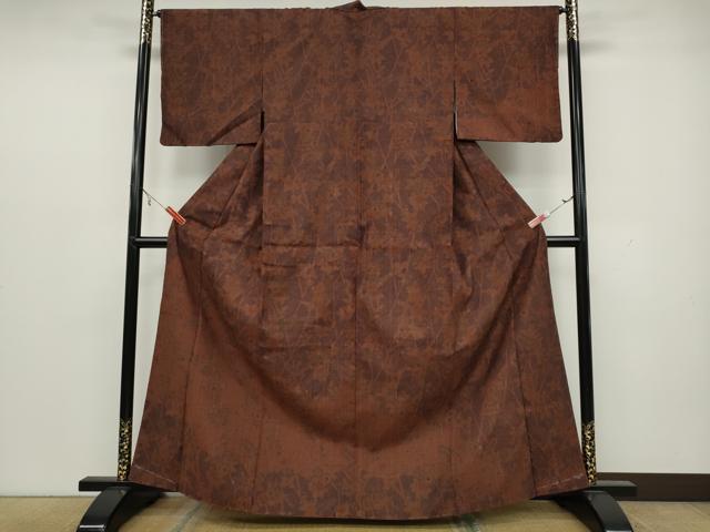 平和屋着物●訪問着 生紬 辻が花 正絹 逸品 未使用 CAAX4642ut