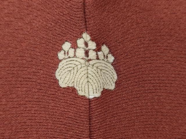 平和屋着物●上質な色無地 甚三紅色 反端付き 正絹 逸品 CAAX4694ut