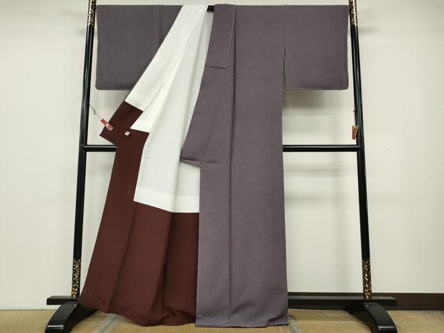 平和屋着物●江戸小紋 鮫小紋柄 まるやま扱い 正絹 逸品 未使用 CAAX4785ut
