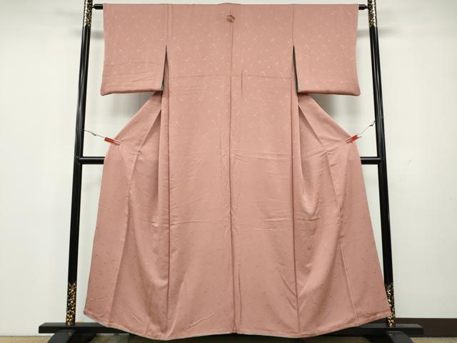 平和屋着物●上質な色無地 リバーシブル 青竹色・薄紅色 正絹 逸品 CAAX4787ut