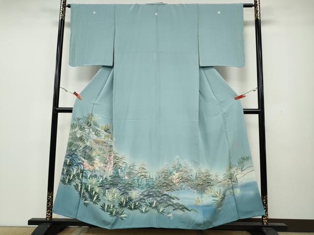 平和屋着物●十日町友禅作家 阿部佳雪 色留袖 清水寺 暈し染め 正絹 逸品 CAAX4790ut