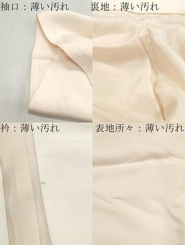 平和屋着物■長襦袢 袷 手描き 枝梅文 正絹 逸品 CAAX5124th