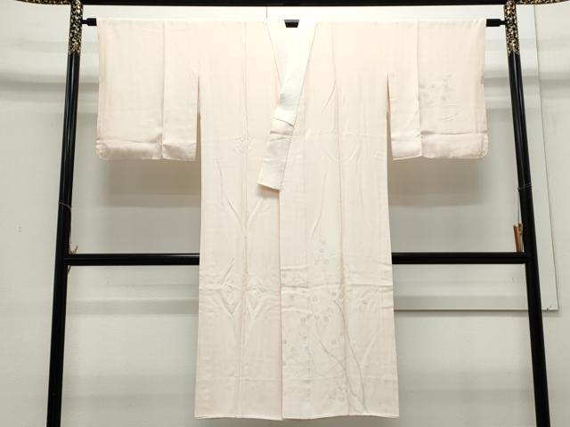 平和屋着物■長襦袢 袷 手描き 枝梅文 正絹 逸品 CAAX5124th