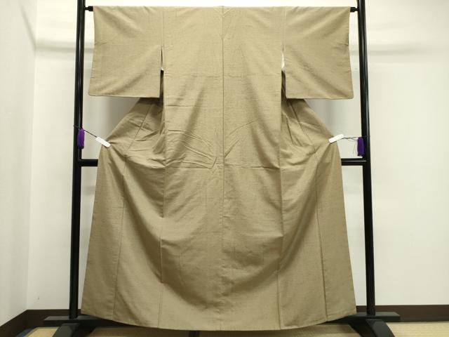平和屋着物●ぜんまい紬 霞文 正絹 逸品 CAAX5695gh