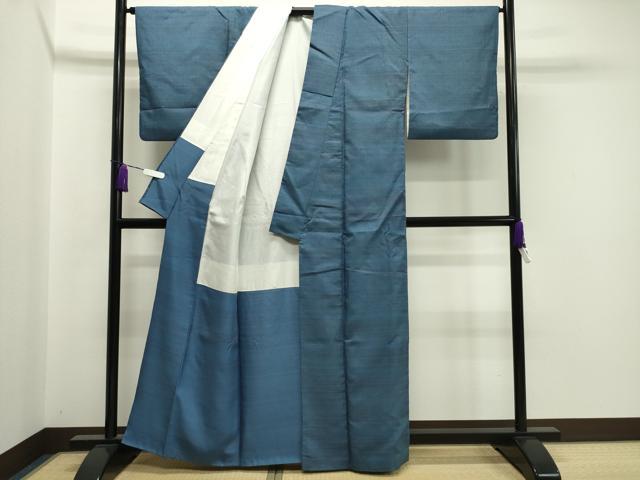 平和屋着物●上質な紬 横段文 正絹 逸品 CAAX5704gh