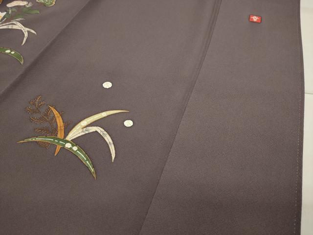 平和屋着物●ファッションデザイナー 花井幸子 色留袖 駒刺繍 辻が花 暈し染め 金彩 正絹 逸品 CAAX5838gh