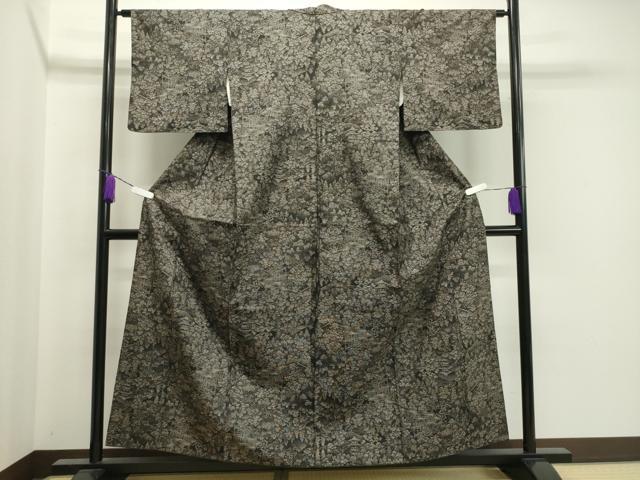 平和屋着物●本場大島紬 9マルキ 風景文 正絹 逸品 CAAX5850gh