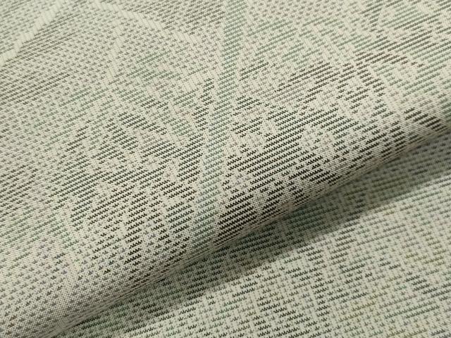 平和屋着物●本場大島紬 白大島 9マルキ 笹竹文 正絹 逸品 CAAX5875gh