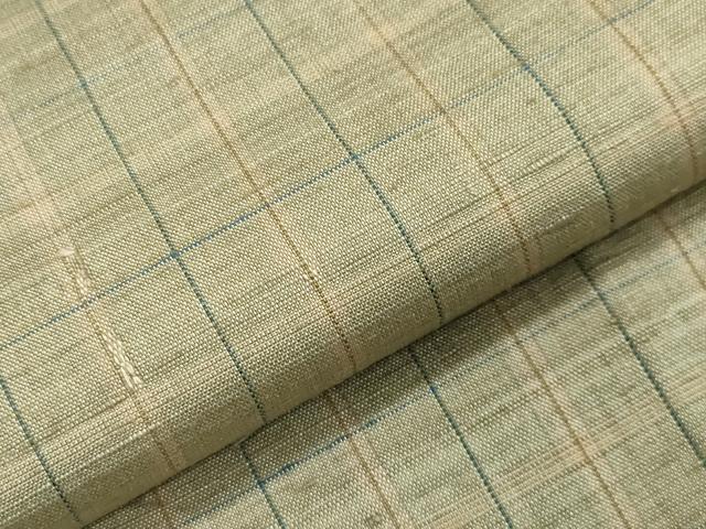 平和屋着物●上質な紬 格子柄 正絹 逸品 CAAX5878gh