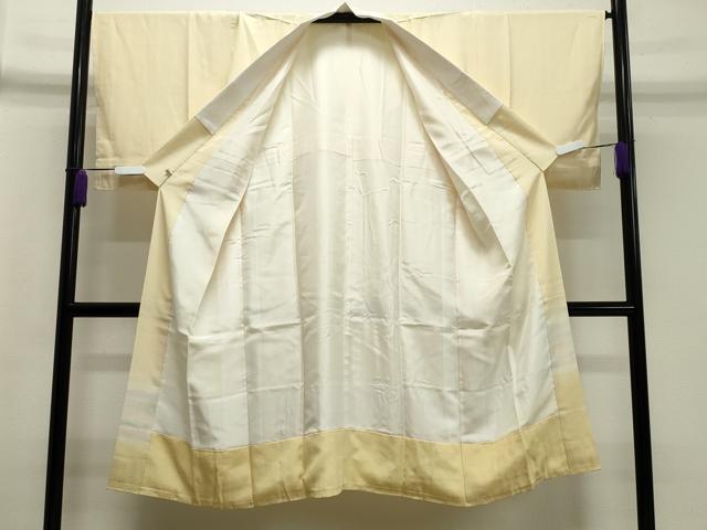 平和屋着物●長襦袢 袷 作家物 舞桜文 暈し染め さが美扱い 正絹 逸品 未使用 CAAX5901gh