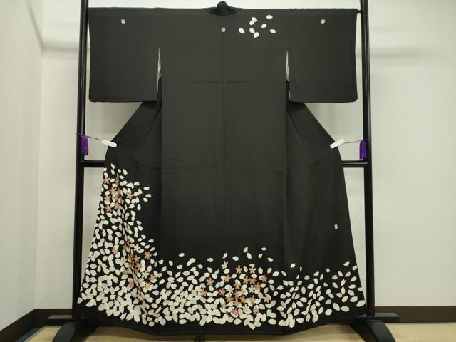 平和屋着物●訪問着 作家物 舞桜文 金銀彩 正絹 逸品 CAAX5910gh