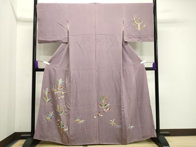 平和屋着物●訪問着 松竹梅文 金彩 正絹 逸品 CAAX5917gh