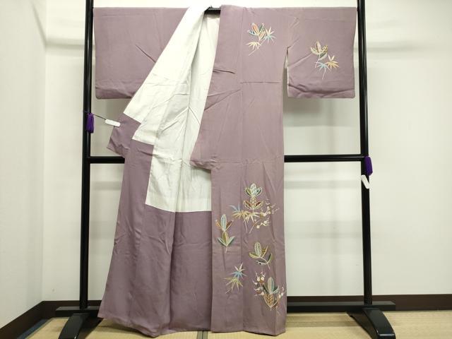 平和屋着物●訪問着 松竹梅文 金彩 正絹 逸品 CAAX5917gh