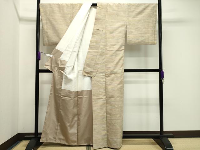 平和屋着物●上質な紬 霞文 正絹 逸品 CAAX5927gh