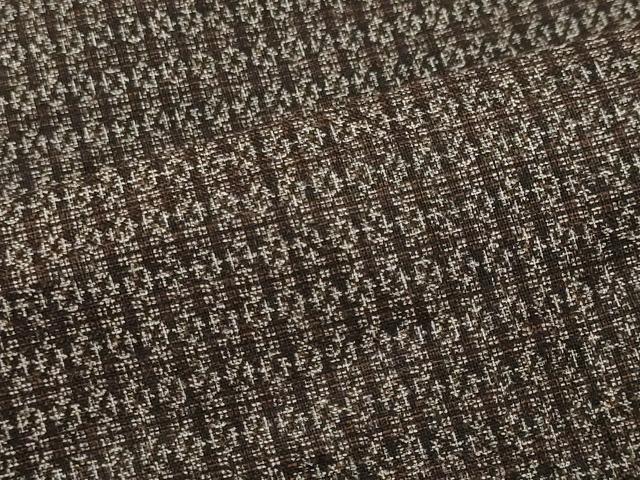平和屋着物■男性 紬 幾何学文 正絹 逸品 CAAX6676ou