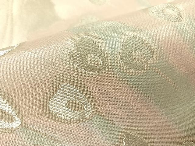 平和屋着物▼六通柄袋帯 孔雀文 金銀糸 引箔 正絹 逸品 CAAX7001vp