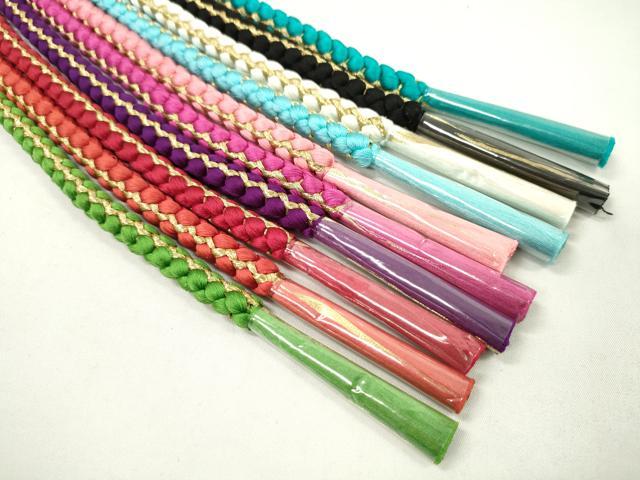 平和屋着物●和装小物 振袖用飾り付き帯締め10本セット 飾り結び 金糸 切り房 逸品 未使用 CAAX8051ju