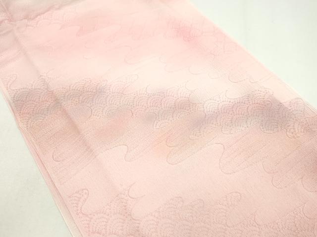 平和屋着物●和装小物 帯締め・帯揚げセット 青海波流水文 暈し 逸品 未使用 CAAX8179ju