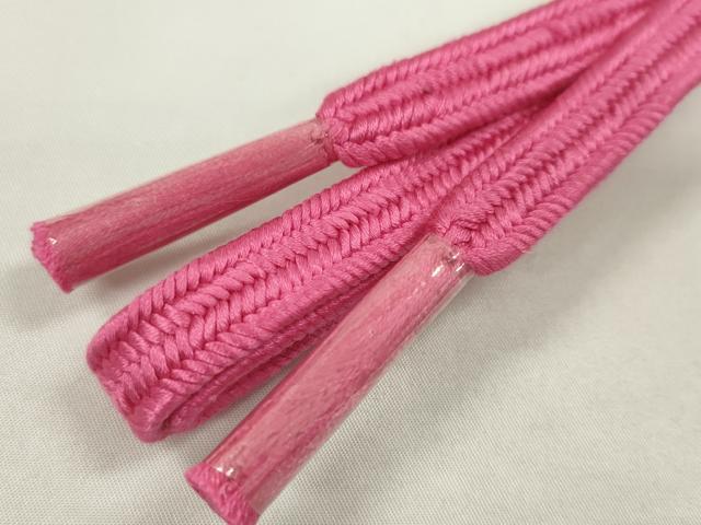 平和屋着物●和装小物 帯締め・帯揚げセット 総絞り 中抜き マゼンタ 逸品 未使用 CAAX8181ju