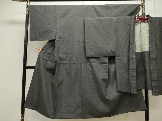 平和屋着物●男性 紬 アンサンブル 120亀甲 正絹 逸品 CAAX8538dy