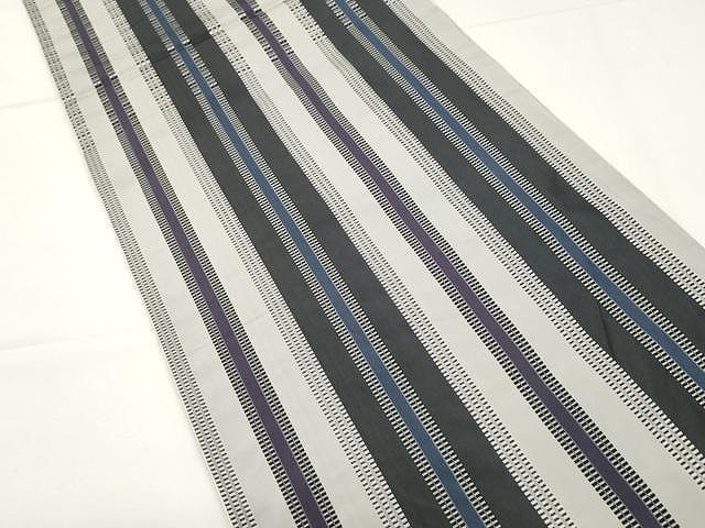 平和屋着物●本場筑前博多織 両面 六通柄袋帯 名物裂 金糸 三越扱い 正絹 逸品 CAAX9569yk