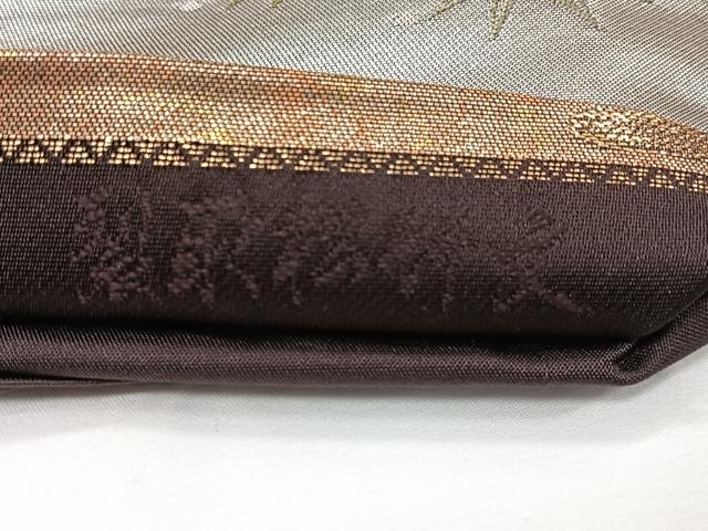 平和屋着物◎六通柄袋帯 みかげ錦 裂取松竹文 金銀糸 正絹 逸品 CAAX9842xe