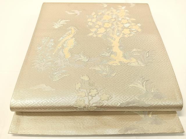 平和屋着物▼佐賀錦 六通柄袋帯 螺鈿箔 蒔絵錦 正絹 逸品 CAAY0078vp
