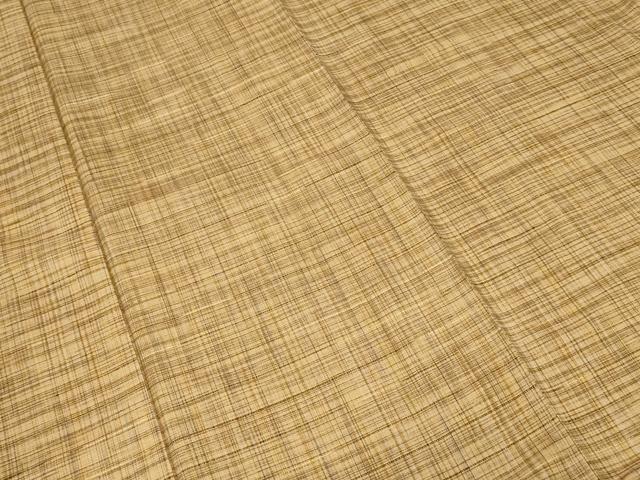 平和屋着物■上質な紬 格子柄 正絹 逸品 CAAY1700ev