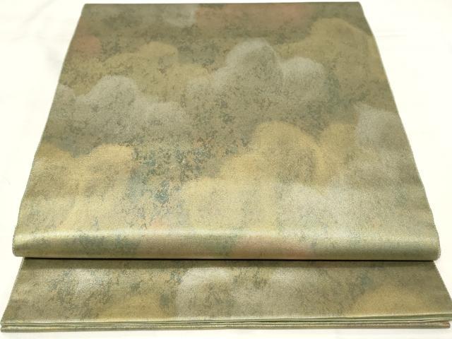 平和屋着物◎六通柄袋帯 霞文 正絹 逸品 CAAY2245in