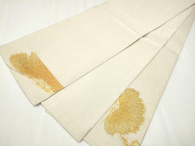 平和屋着物●太鼓柄袋帯 綴れ 松 純金箔24K 正絹 逸品 CAAY2461hy