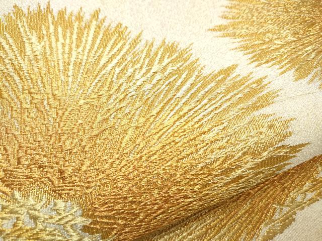 平和屋着物●太鼓柄袋帯 綴れ 松 純金箔24K 正絹 逸品 CAAY2461hy