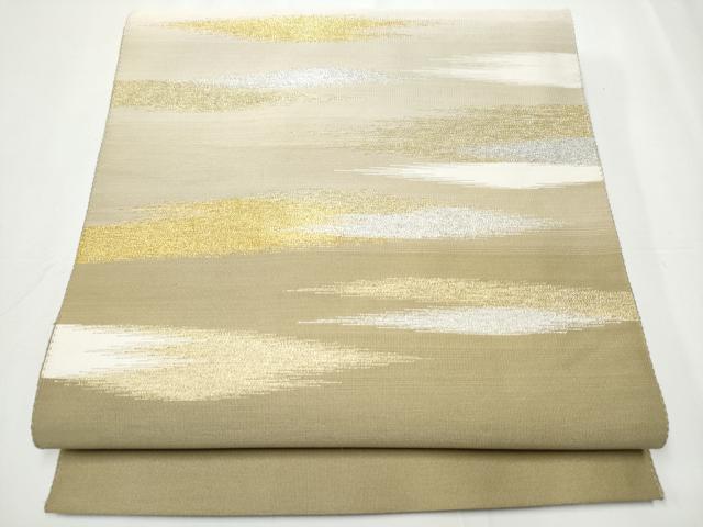 平和屋着物○名門 浅田綴 爪掻き本綴れ 八寸名古屋帯 霞