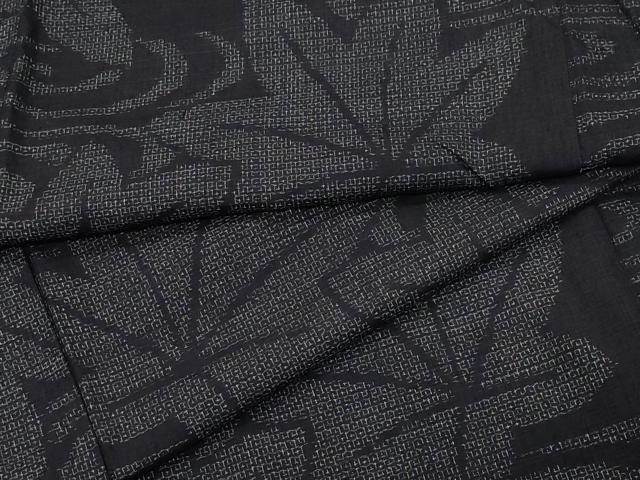 平和屋着物●結城紬 80亀甲 竜田川 正絹 逸品 CAAY2815vf
