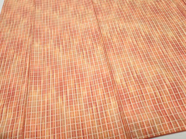 平和屋着物●上質なお召 吉野間道 正絹 逸品 CAAY2850vf