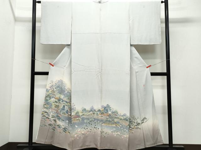 平和屋着物●本加賀友禅作家 浅野冨治男 色留袖 風景草木文 暈し染め 正絹 逸品 CAAY3004vf