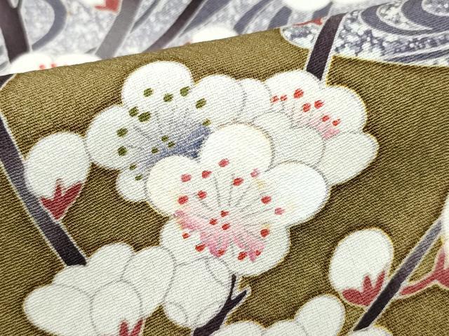 平和屋着物●色留訪問着 飛田賢翔 鴛鴦流水枝花文 正絹 逸品 CAAY3019vf