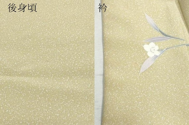 平和屋着物●訪問着 友禅 枝花文 たたき染め 正絹 逸品 CAAY3031vf