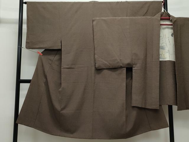 平和屋着物●男性 本塩沢 アンサンブル 蚊絣 正絹 逸品 CAAY3112vf