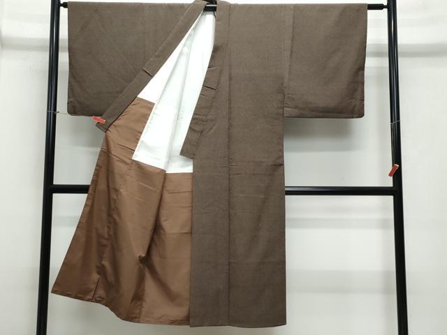 平和屋着物●男性 本塩沢 アンサンブル 蚊絣 正絹 逸品 CAAY3112vf