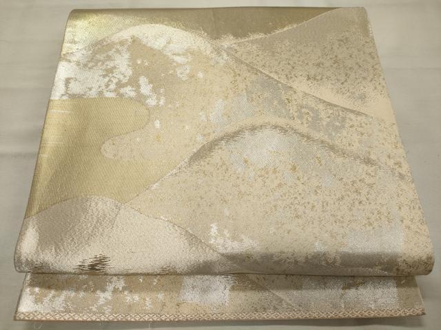 平和屋着物◎西陣 六通柄袋帯 遠山文 正絹 逸品 CAAY3210oy