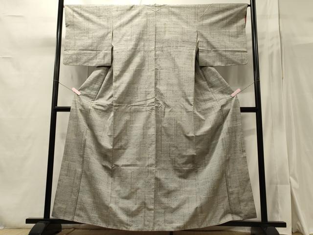 平和屋着物■上質な紬 幾何学文 正絹 逸品 CAAY3562oy
