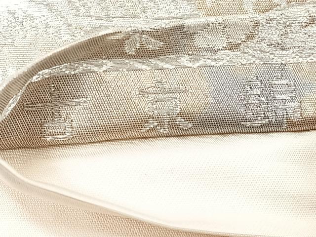 平和屋着物◎六通柄袋帯 古京錦 風景文 二重引箔 正絹 逸品 CAAY3863xi